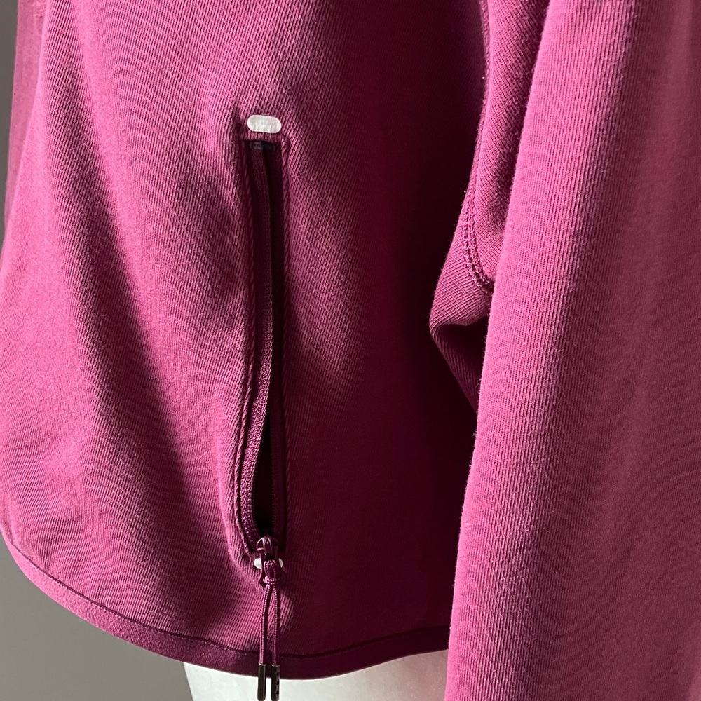 Nike cropped hooded cotton sweatshirt with zipper pockets - Picture 3 of 12